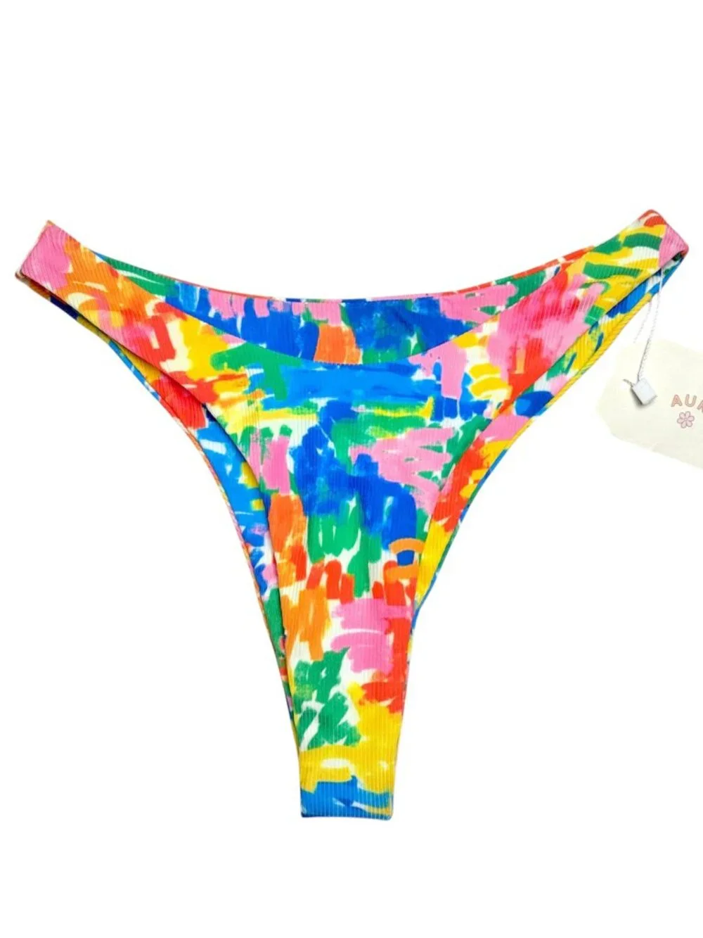 AURELLE HENRI VIBRANT BIKINI BOTTOM SURFER GIRL BEACH VIBES RESORT NWT S